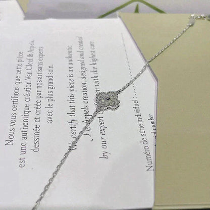 [Rosla]CLOVER  SINGLE FLOWER BRACELET SILVER