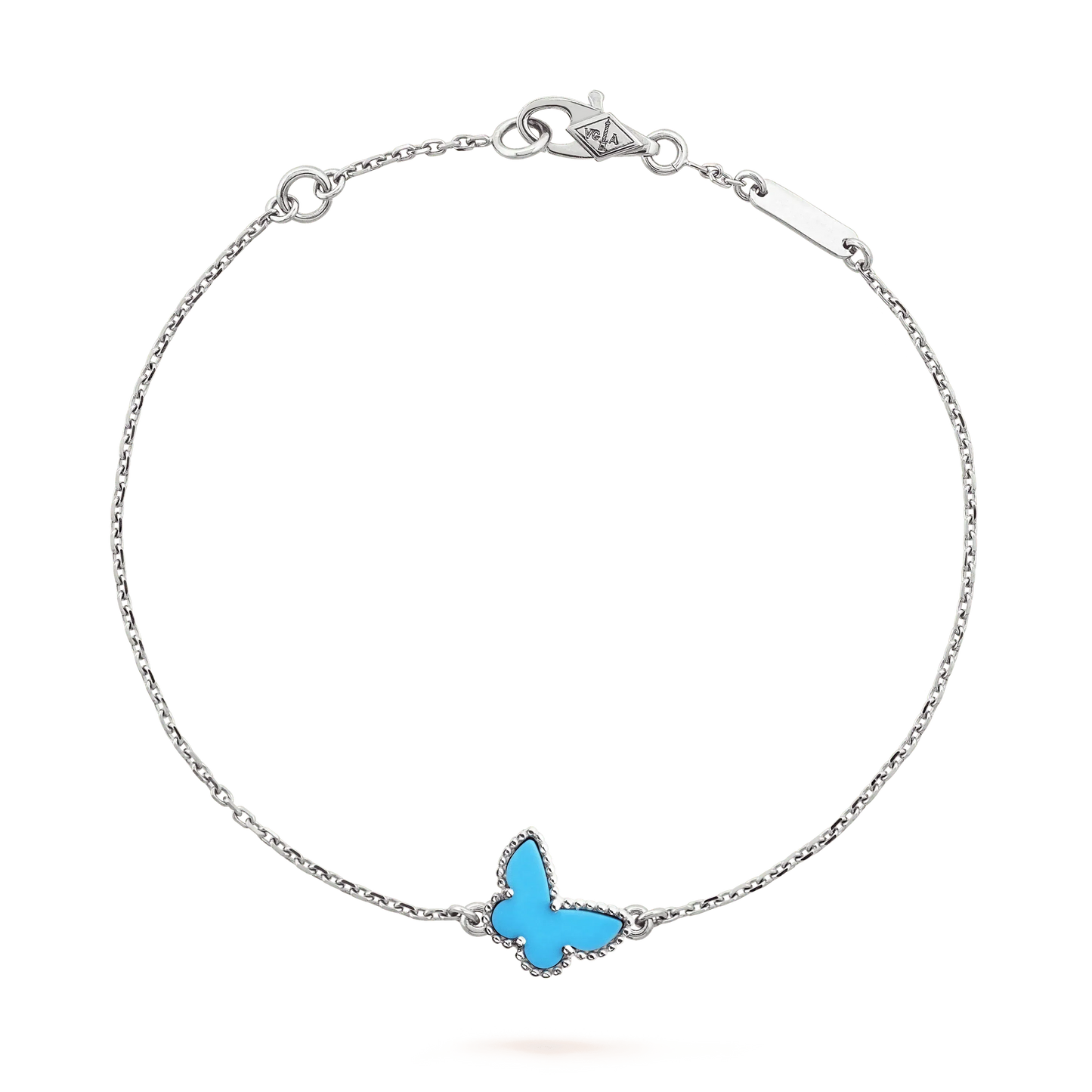 [Rosla]BUTTERFLY TURQUOISE BUTTERFLY BRACELET SILVER