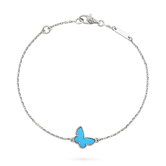 [Rosla]BUTTERFLY TURQUOISE BUTTERFLY BRACELET SILVER