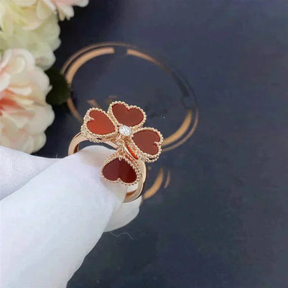 [Rosla]SWEET CLOVER CARNELIAN RING