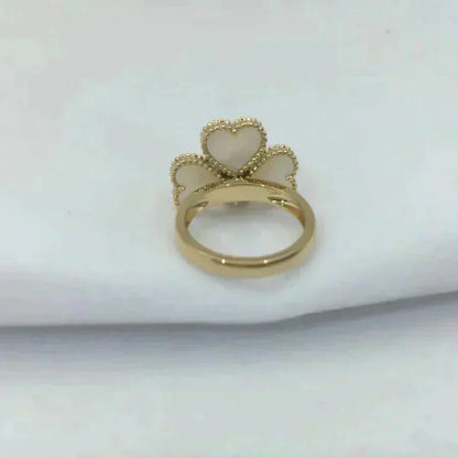 [Rosla]SWEET CLOVER WHITE MOP RING