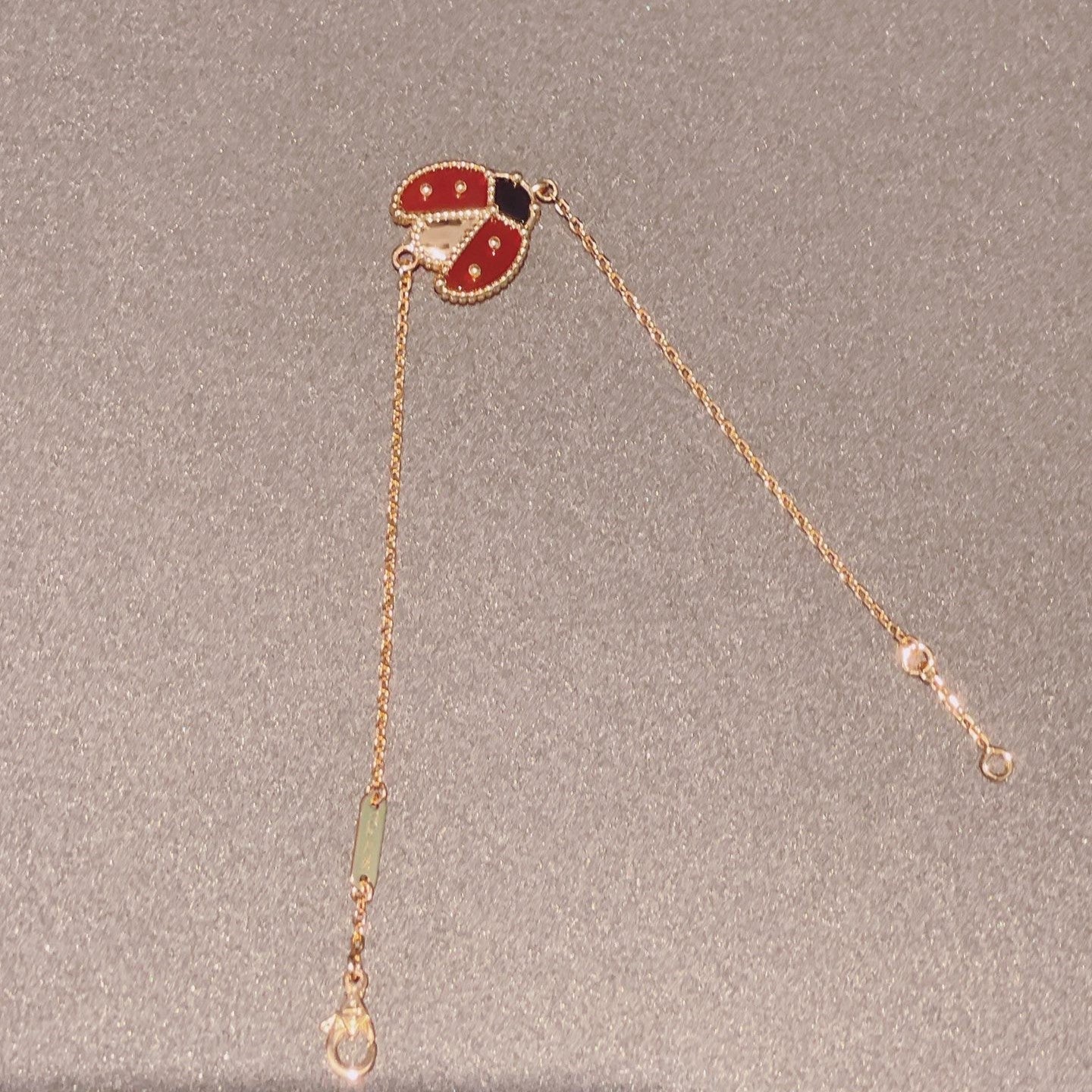 [Rosla]LUCKY SPRING 1 MOTIF PINK GOLD BRACELET