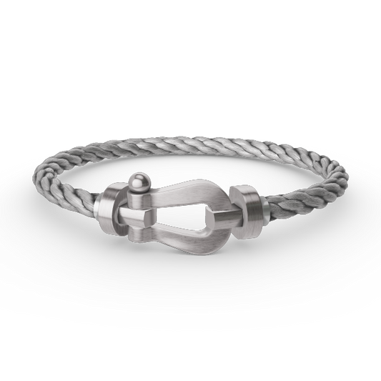[Rosla]FORCE LARGE HORSESHOE NO DIAMOND BRACELET SILVER