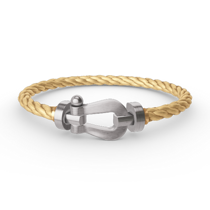 [Rosla]FORCE LARGE HORSESHOE NO DIAMOND BRACELET SILVER