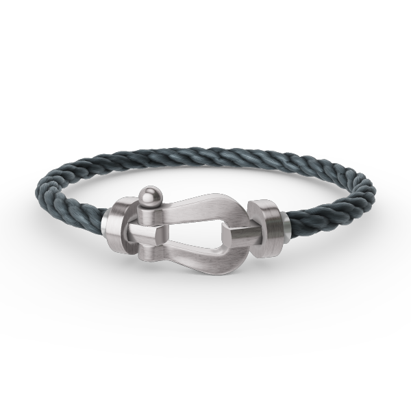 [Rosla]FORCE LARGE HORSESHOE NO DIAMOND BRACELET SILVER