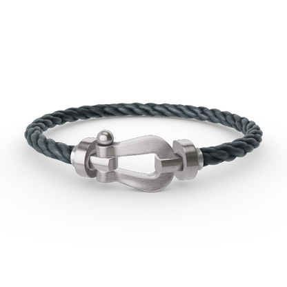 [Rosla]FORCE LARGE HORSESHOE NO DIAMOND BRACELET SILVER