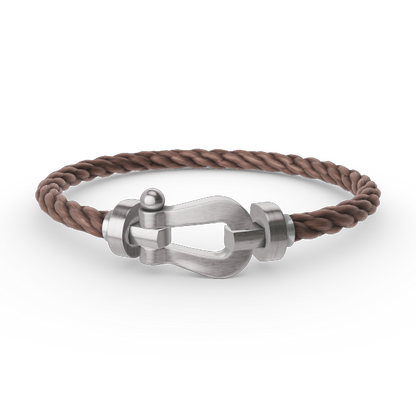 [Rosla]FORCE LARGE HORSESHOE NO DIAMOND BRACELET SILVER