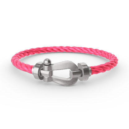 [Rosla]FORCE LARGE HORSESHOE NO DIAMOND BRACELET SILVER