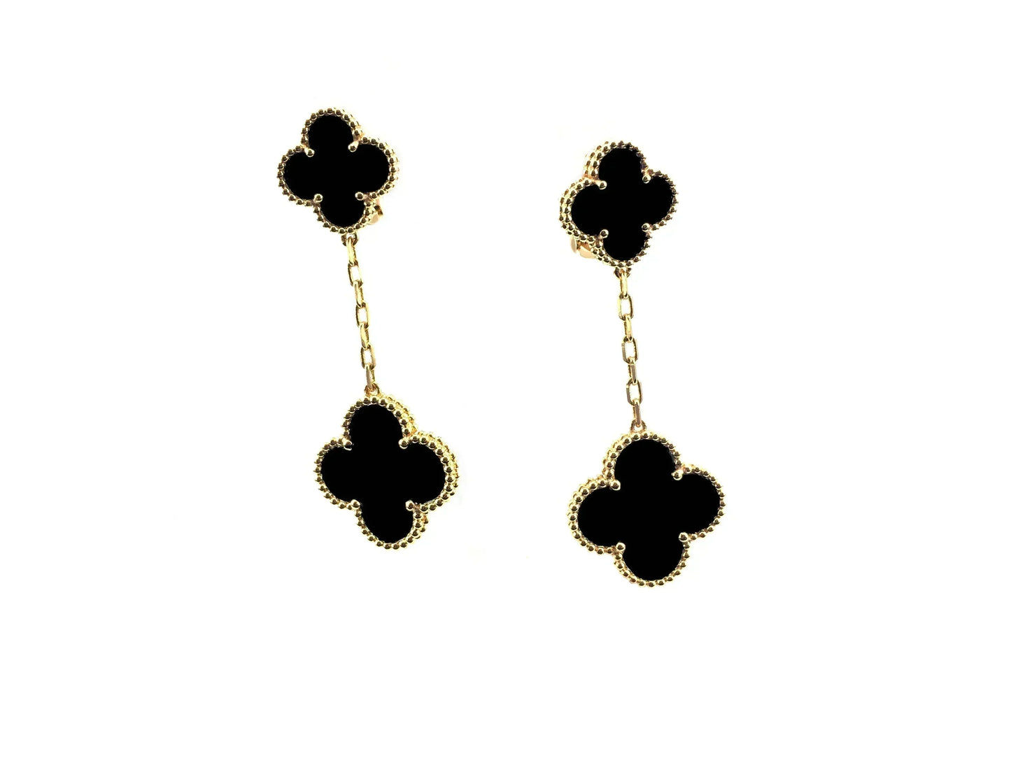 [Rosla]CLOVER 2 MOTIFS  EARRINGS (MULTIPLE CHOICESC