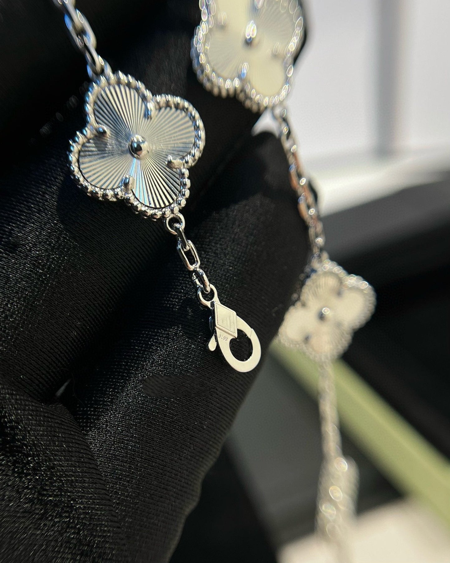 [Rosla]CLOVER SILVER 5 MOTIFS BRACELET