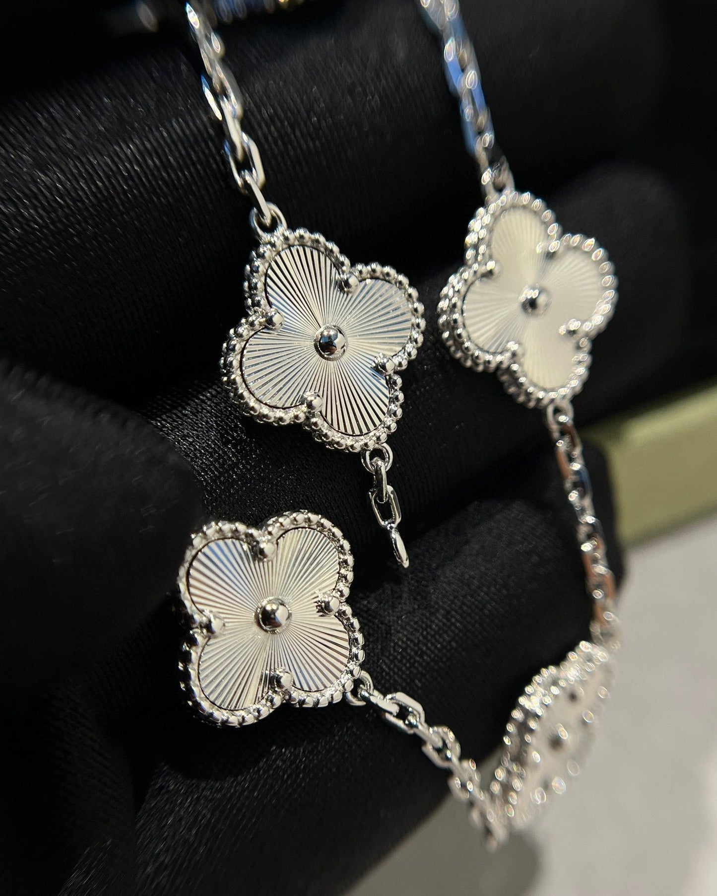 [Rosla]CLOVER SILVER 5 MOTIFS BRACELET