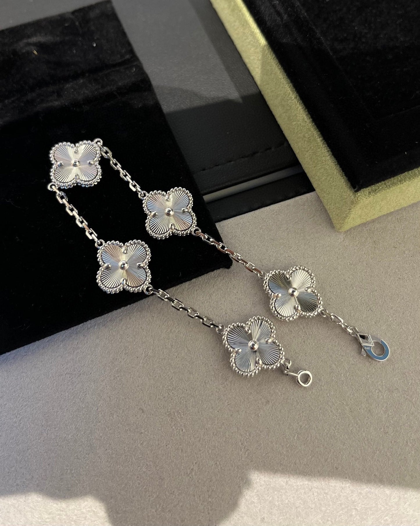 [Rosla]CLOVER SILVER 5 MOTIFS BRACELET