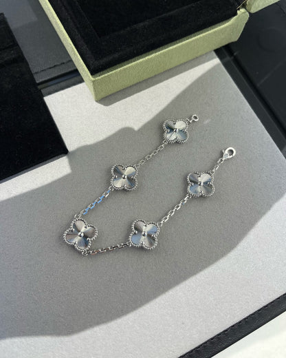 [Rosla]CLOVER SILVER 5 MOTIFS BRACELET