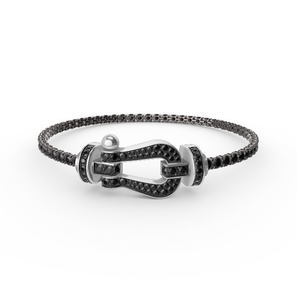 [Rosla]FORCE  LARGE HORSESHOE FULL DIAMOND TENNIS BRACELET